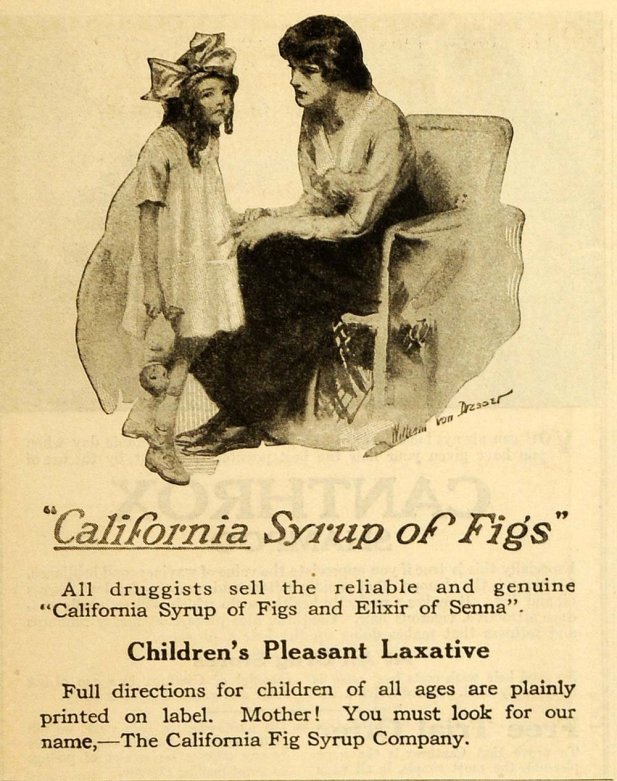 1920 Ad for California Fig Syrup Co. 