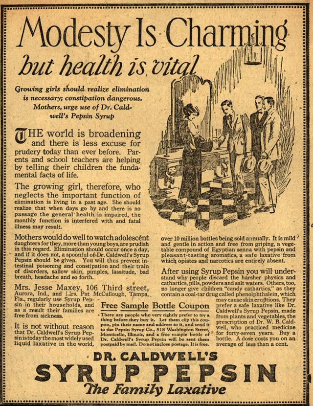 1924 ad from New York Evening Journal